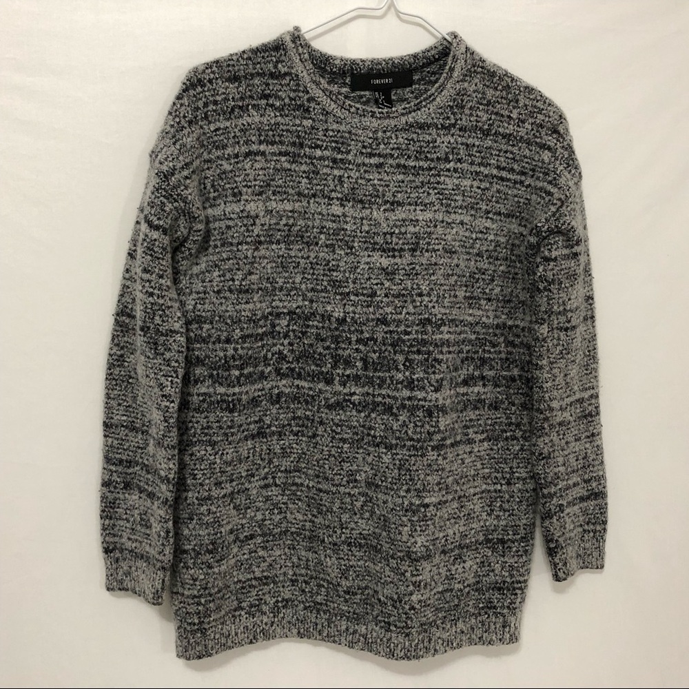 ❌SOLD❌ F21 Heather Gray Wool Chunky Knit Oversized